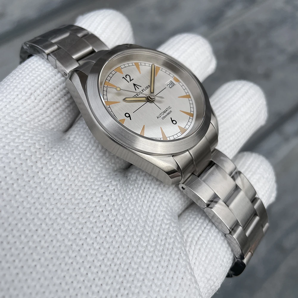 ساعة يد ميكانيكية عصرية فاخرة SF751 رسمية من STEELFLIER NH35 حركة مضيئة للغاية 20Bar مقاومة للماء ساعة غوص كلاسيكية