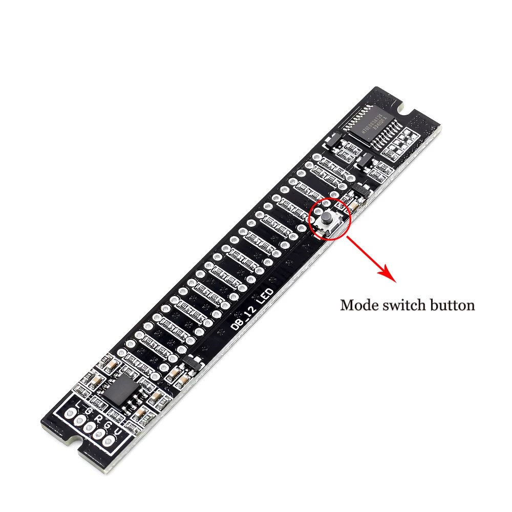 Verstelbare Audio Muziek Vu Niveau Indicator Meter Dual 12 Bit Led Niveau Display Voor Versterker Module Met Agc Modus