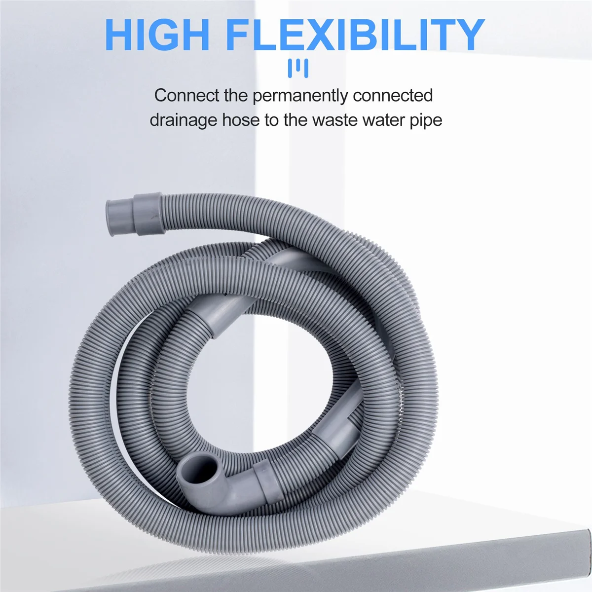 Washing Machine Hose Drain Hose Washing Machine 2.5M Drain Hose Extension for Washing Machines Dishwashers Dryers