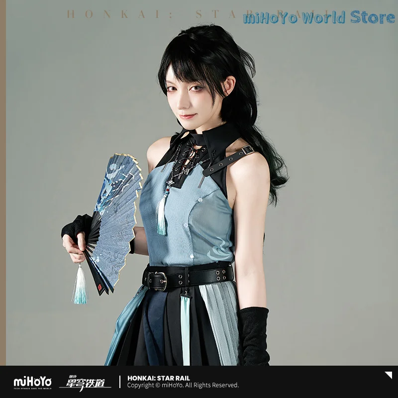 [Resmi] Feixiao Atasan MiHoYo Merchandise Asli Honkai Star Rail Feixiao Tema Impression Atasan Tanpa Lengan Kostum Cosplay Wanita