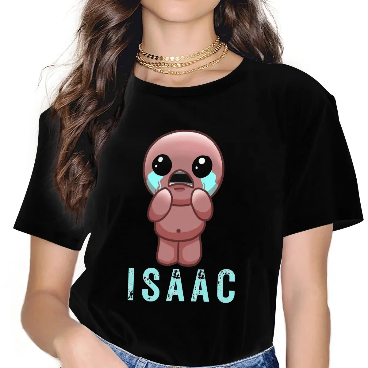 Cry Baby Female Shirts The Binding of Isaac Game Oversized Vintage Women Top Harajuku Casual Feminine Blusas