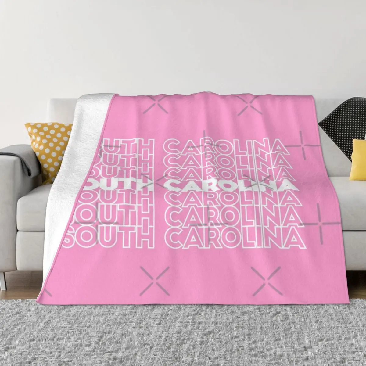 South Carolina Home Bed Blankets Winter Blankets Custom Blanket Personalized Throw Blanket