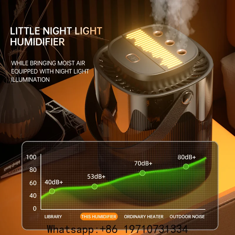 3000ML Air Humidifier Large capacity Bedroom Office with Night Light USB Mist Maker Car Air Air Humidifier Mist Maker Household