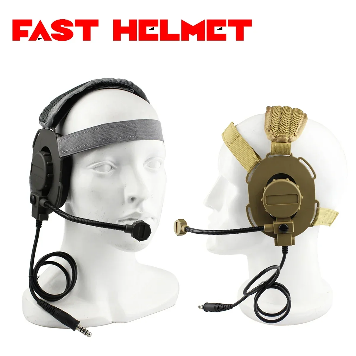 

Tactical Outdoor Shooting Communication Headphone Bowman Elite II Headset U94 PTT for Kenwood Baofeng UV-5R Headset Microphone