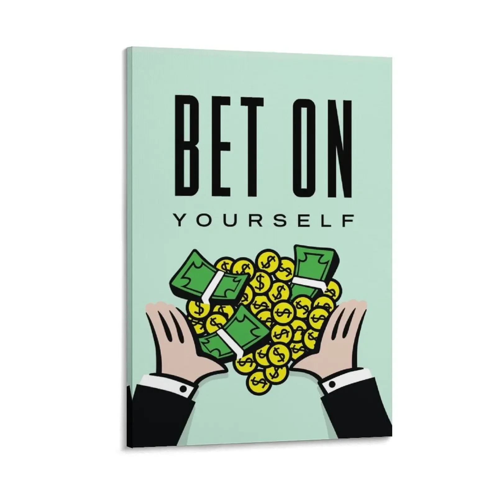 

Monopoly bet on yourself Canvas Painting fashion wall paintings Decoration home home decorations and organization Bedroom deco