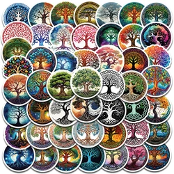 50PCS Tree of Life Sticker Decoration Waterproof Aesthetic Laptop Luggage Retro Graffiti Scrapbooking DIY Stickers Wholesale 