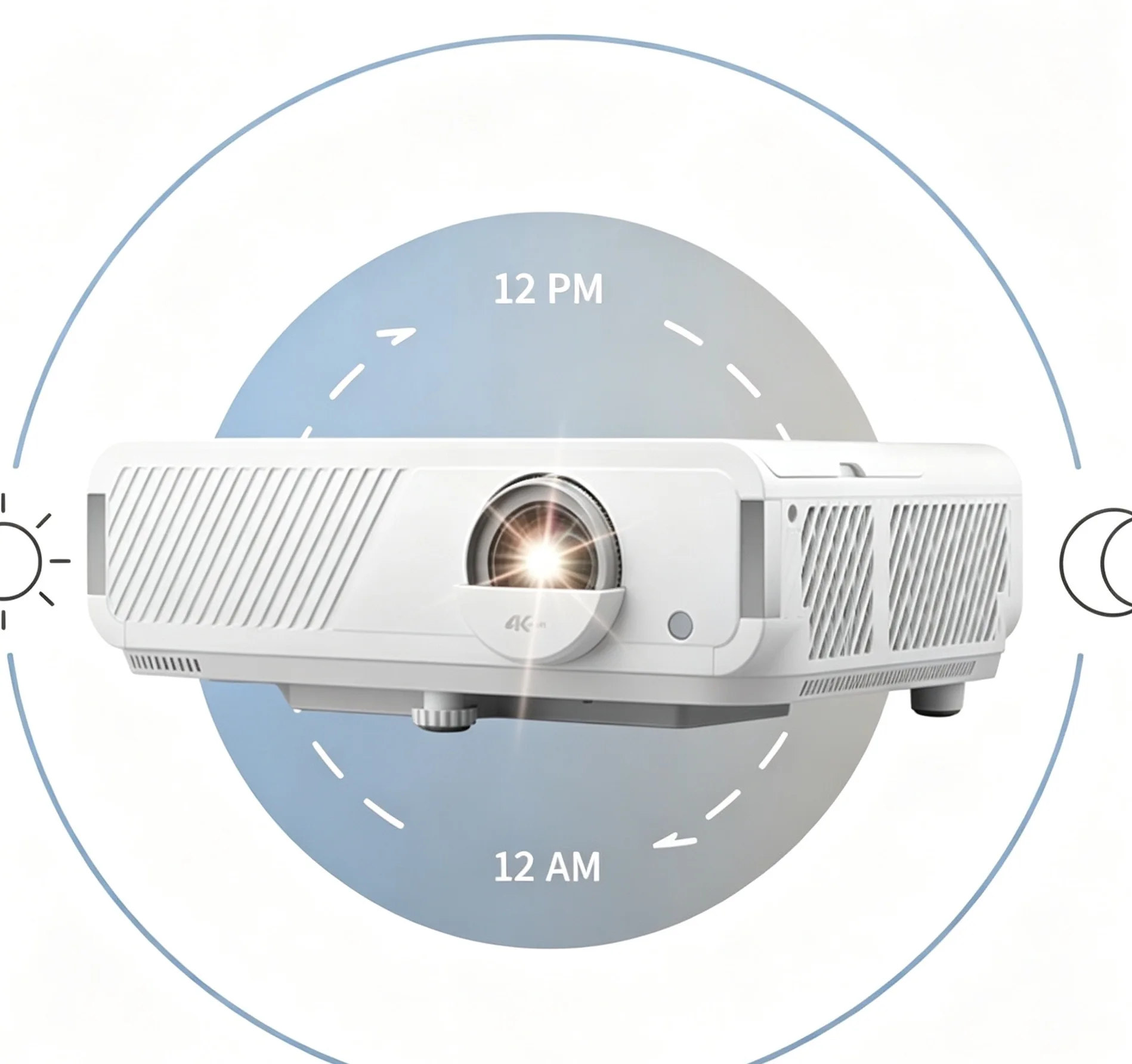 ViewSonic New LX720-4KC Projector Home Use Laser 4K Ultra HD Home Theater for Living Room & Bedroom Daytime Use