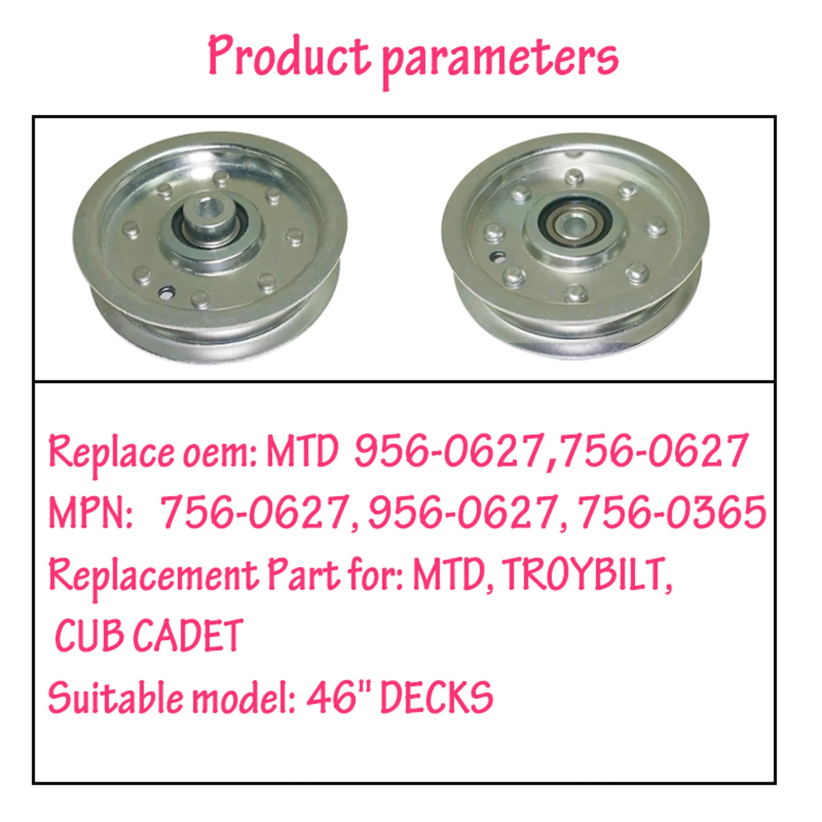 Professional Lawn Mower Pulley Replace Parts Accessories Convenient Durable