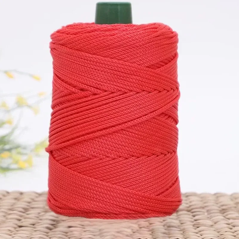 200 m 3 mm Sommer-Häkelgarne, Eisseil, Faden für DIY-Stricktasche, Geldbörse, Sonnenhut, Schuhe, Kissen, Weben, Garn, Nähzubehör