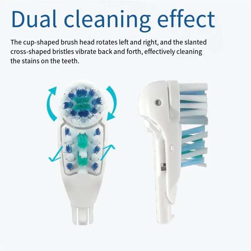 12 Pcs Toothbrush Heads For Oral B Crossaction 4733 4734 4732 Spin Brush Head Sensitive Refill Deep Cleans Teeth