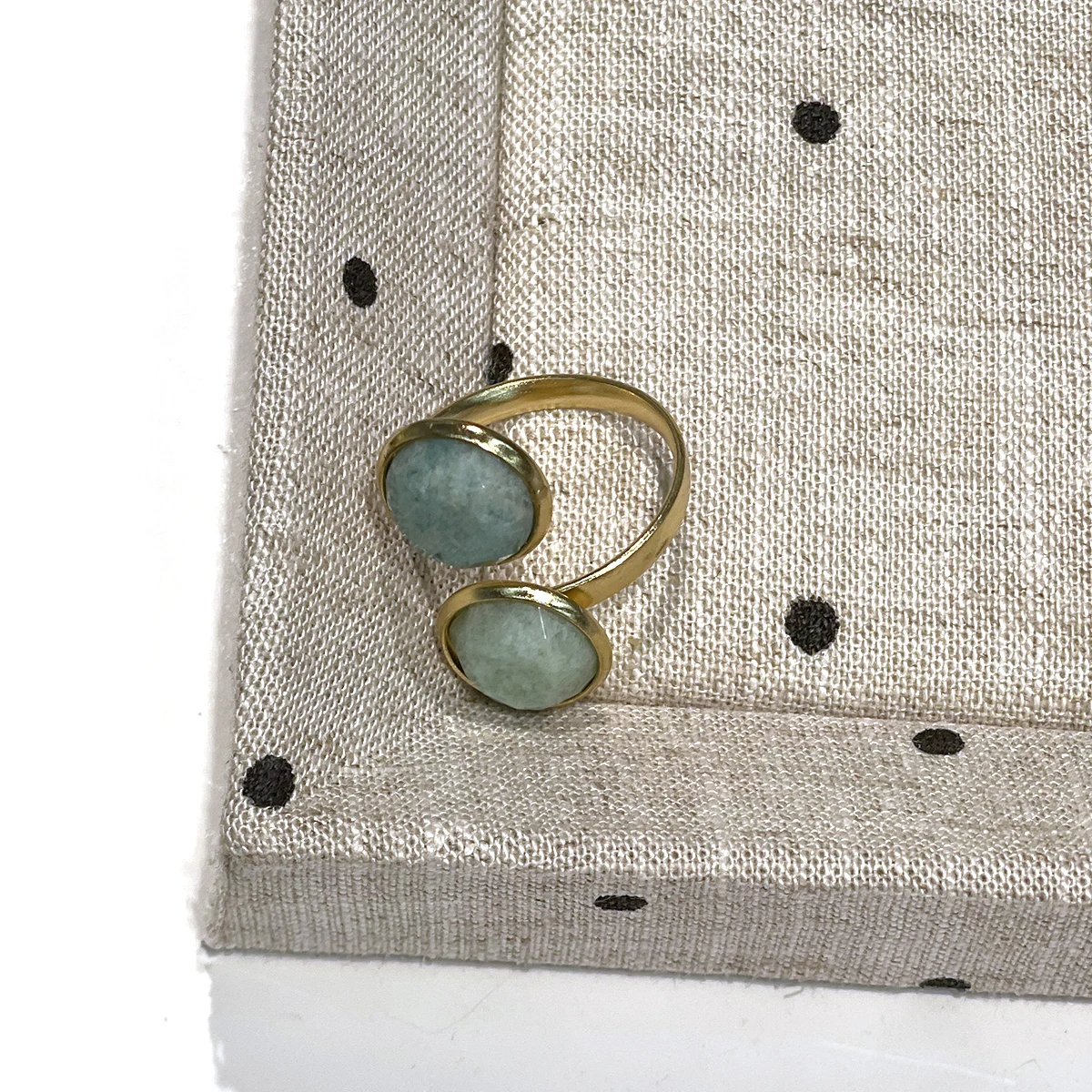 1pc 12x25mm Adjustable Ring Round Natural Stone Lapis Lazuli Malachite Rose Quartz Jewelry Holiday Gifts Couple's Matching Rings