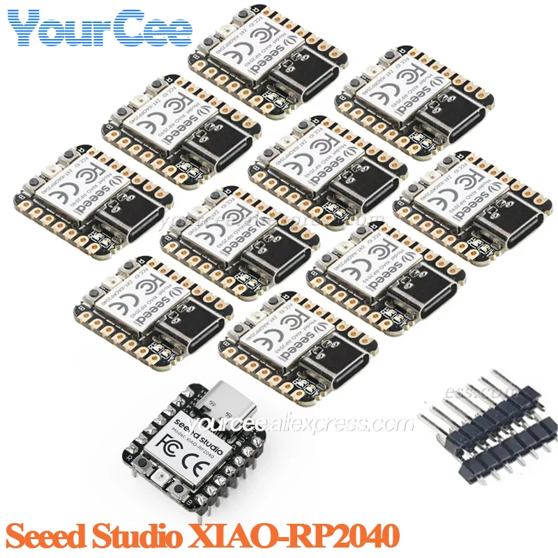 10pcs/1pc RP2040 Seeed XIAO Raspberry Pi Development Board Module For Arduino/MicroPython/CircuitPython