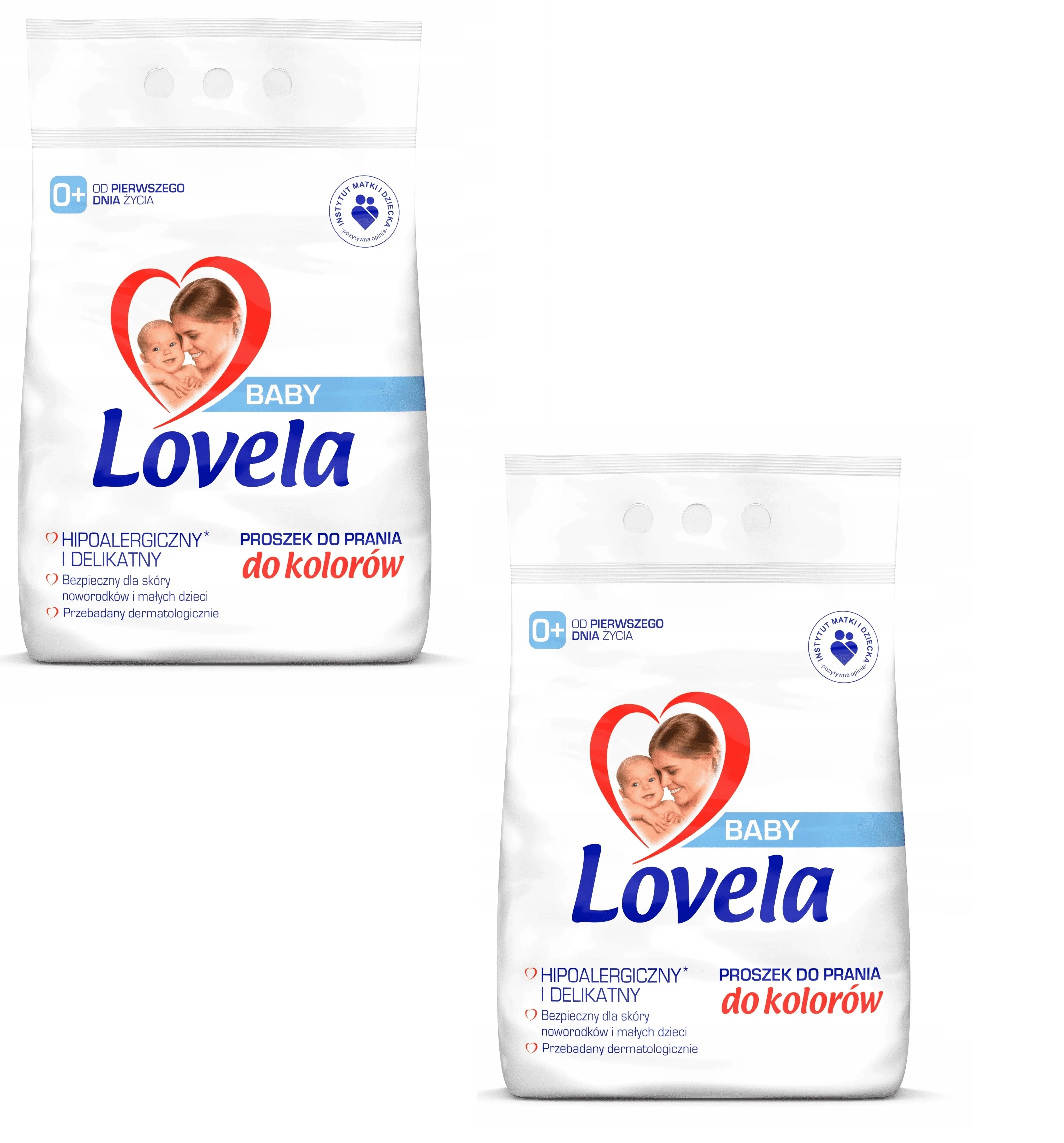 2x Lovel Hypoallergenic Baby Washing Powder 0 + Color 4.1 kg