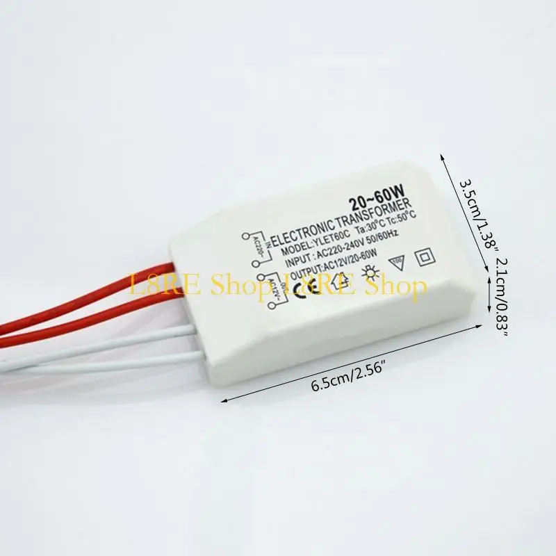 L8RE AC 220V-12V مصباح مصباح مصباح المصباح الهالوجين