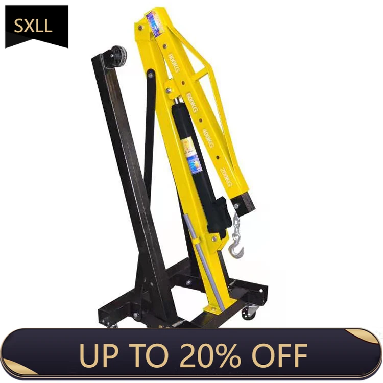 

SXLL 2 ton hydraulic jack manual foldable portable workshop lift crane crane engine workshop crane