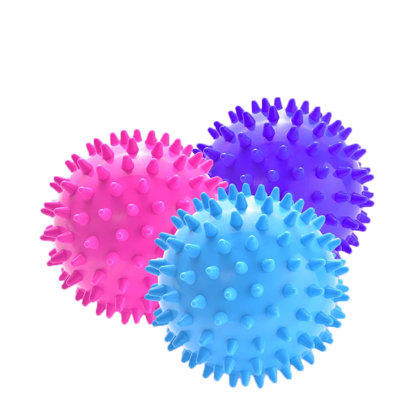 Durable PVC Spiky Massage Ball Trigger Point Sport Fitness Hand Foot Pain Relief Plantar Fasciitis Reliever Hedgehog 9cm Balls