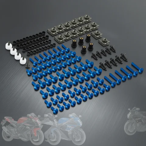 190PCS Motorcycle Windscreen Fairing Bolts Fastener Clip Screws Kit For SUZUKI GSXR 600 750 1000 K1 K2 K3 K4 K5 K6 K7 K8 K9 K10