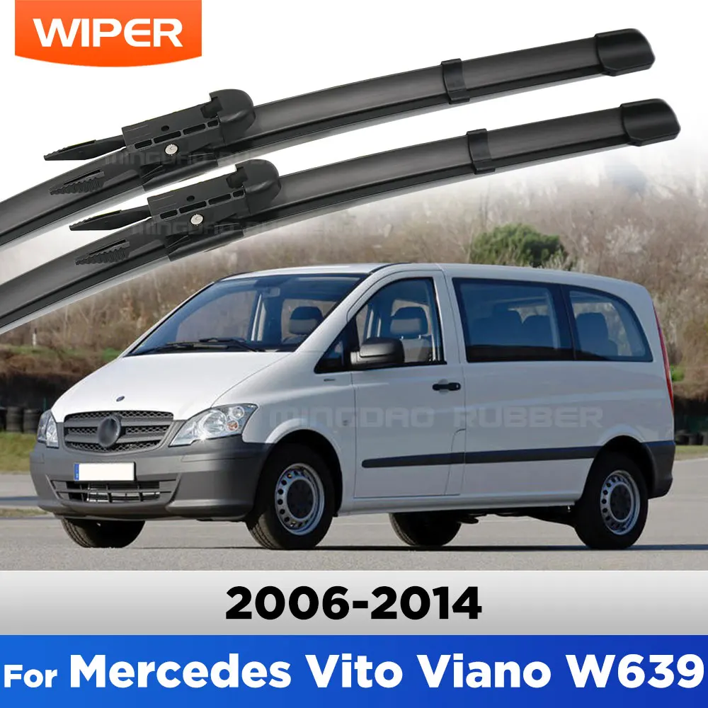 

Для Mercedes Benz Vito Viano W639 2006-2014 стеклоочиститель с левым рулем, передние щетки стеклоочистителя, щетки для лобового стекла 28 "+ 26"
