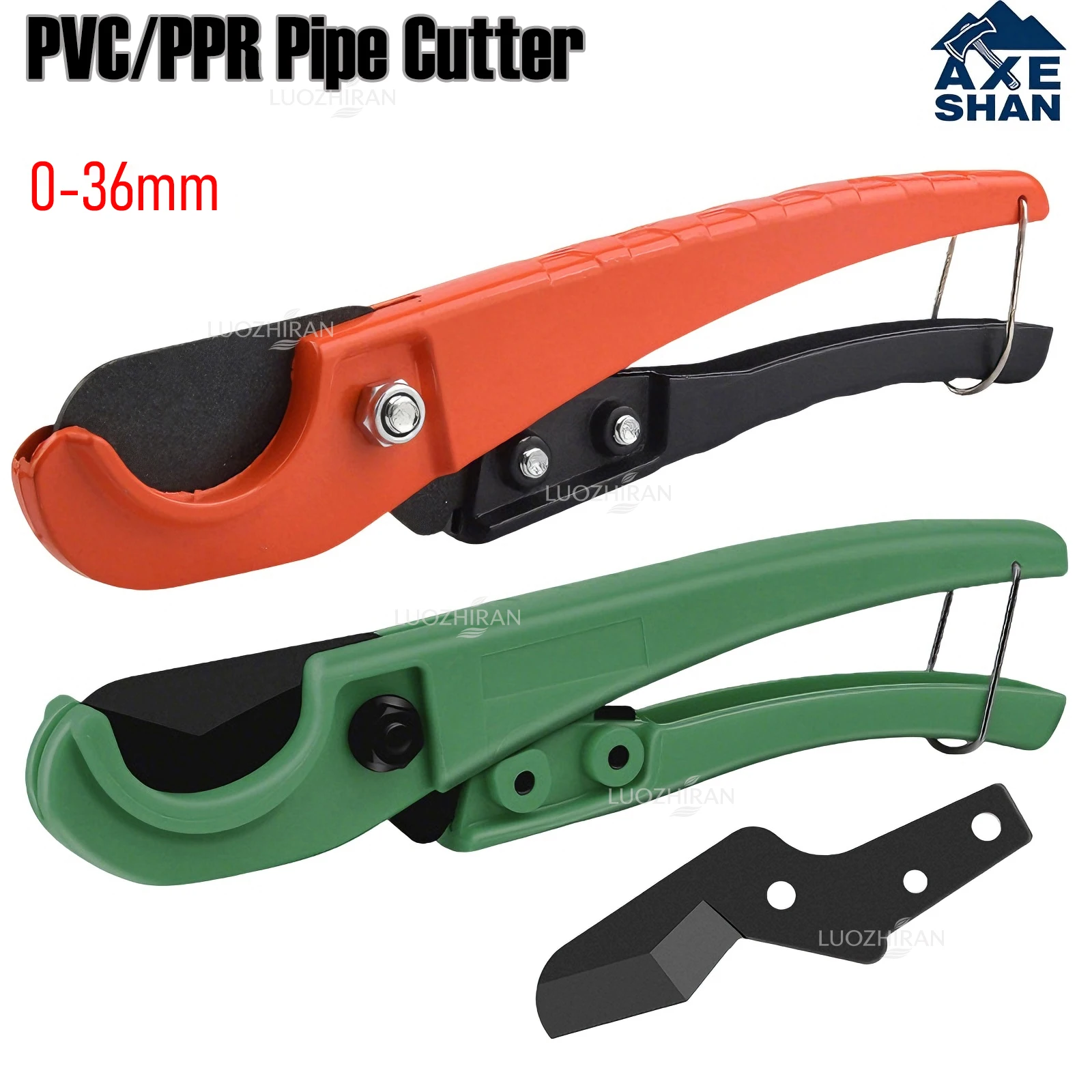 PVC/PPR Pipe Cutter 0-36mm Cutting SK5 PTFE Coating Blade for Plumber Quick Cut Plastic Tube Scissors Professional Hand Tools