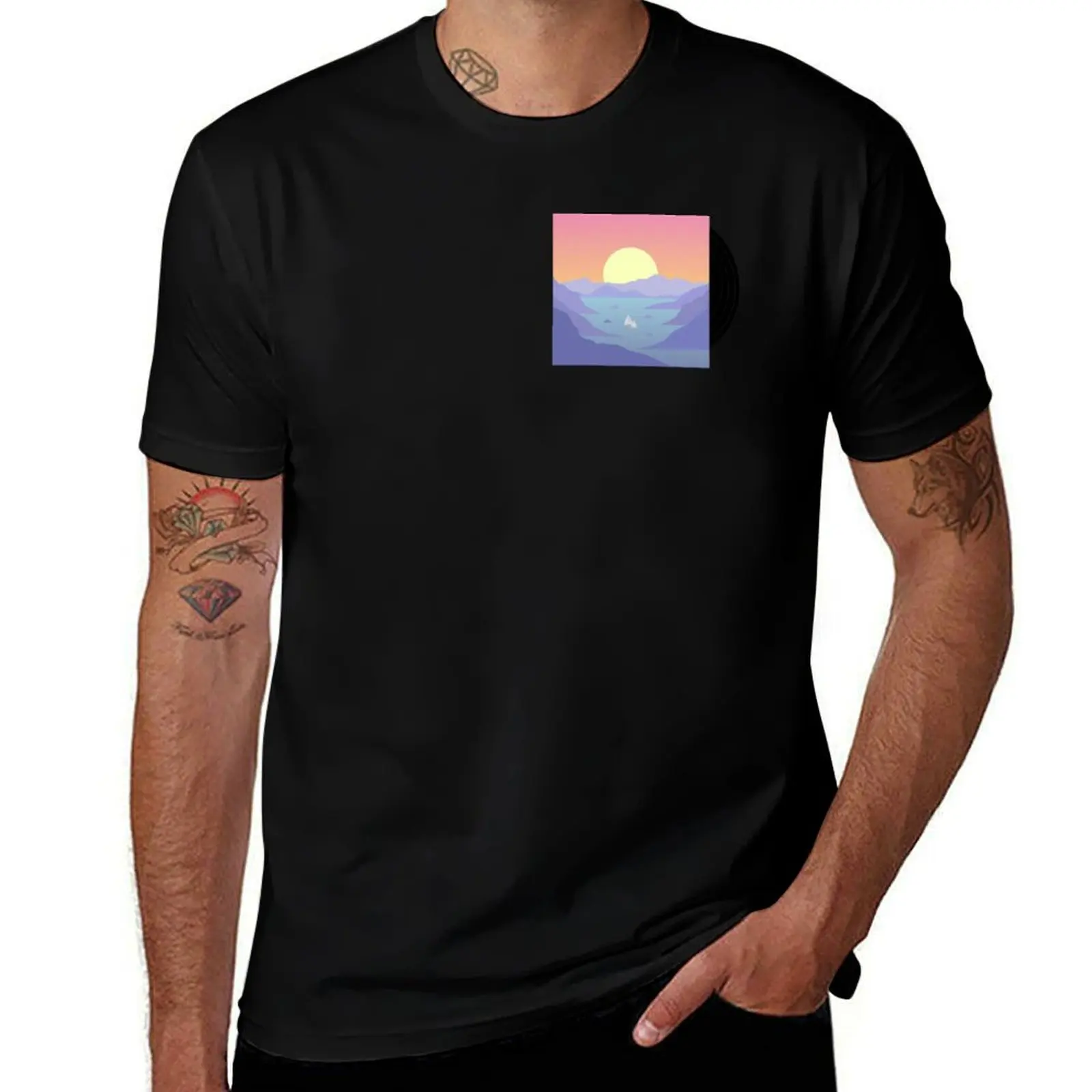 Surfaces Album Horizons Vinyl T-Shirt Quick Dry Sports Short Sleeve Tee T-Shirt