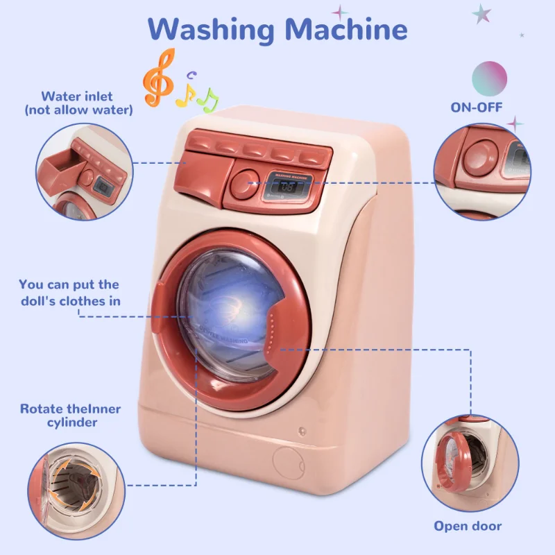 キッチン家電おもちゃキッズキッチンアクセサリーごっこ遊びセットブレンダーコーヒーメーカーミキサー付きサウンド&ライト付き