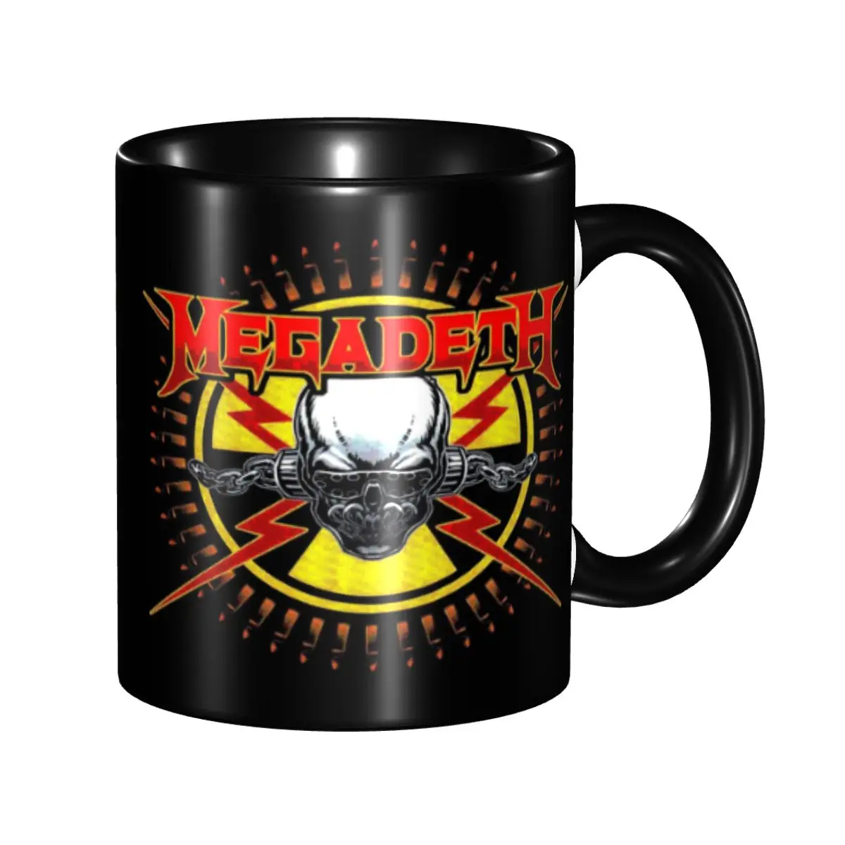 

Custom The Spirit Of Vintage Rock Mugs DIY Megadeths Ceramic Tea Milk Coffee Cups