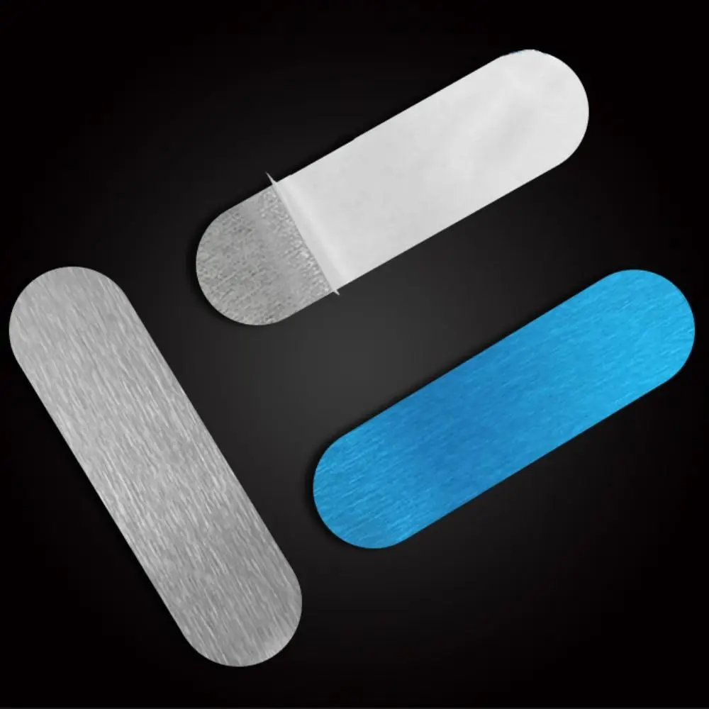 10PCS Reusable Adhesive Metal Plate Self-Adhesive Long Strip Self-Adhesive Patch DIY Versatile Magnetic Adsorption Steel Plate