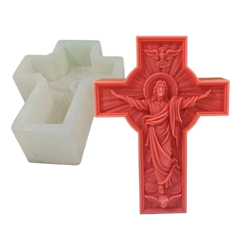 

Silicone Geometric Mold for Cross Making Reusable Resin Epoxy Mould Casting Mold DIY Silicone Dropship