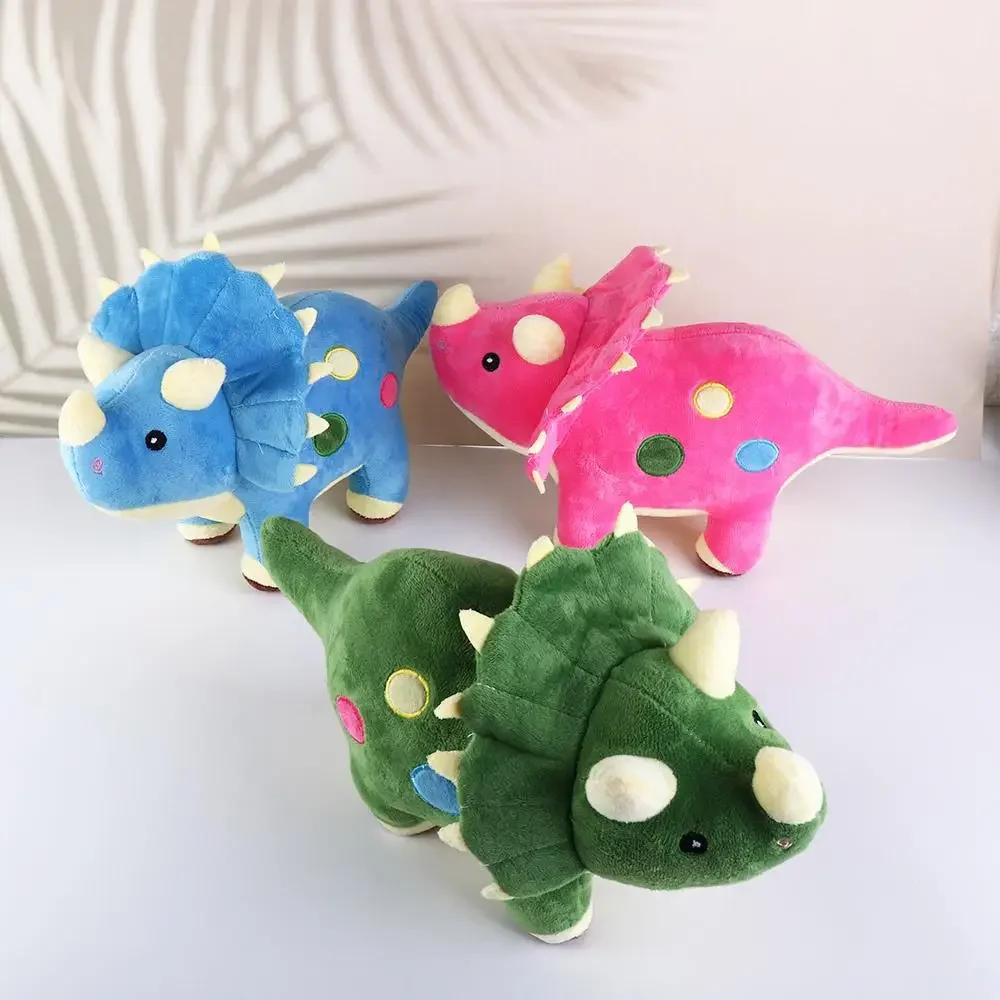 Cute Stegosaurus Dinosaurs Pillow Toy Colorful Dinosaur Stuffed Plush Doll Home Sofa Bed Cushion Children Present Toys