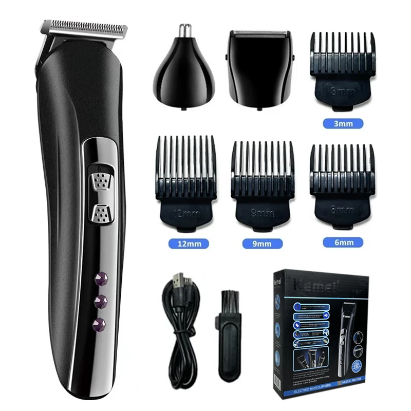 Baard Trimmer Mannen Tondeuse Mannen, Neus & Oor Trimmer, Alles-In-Één Body Groomer Mannen Kit, Draadloze Oplaadbare Tondeuse