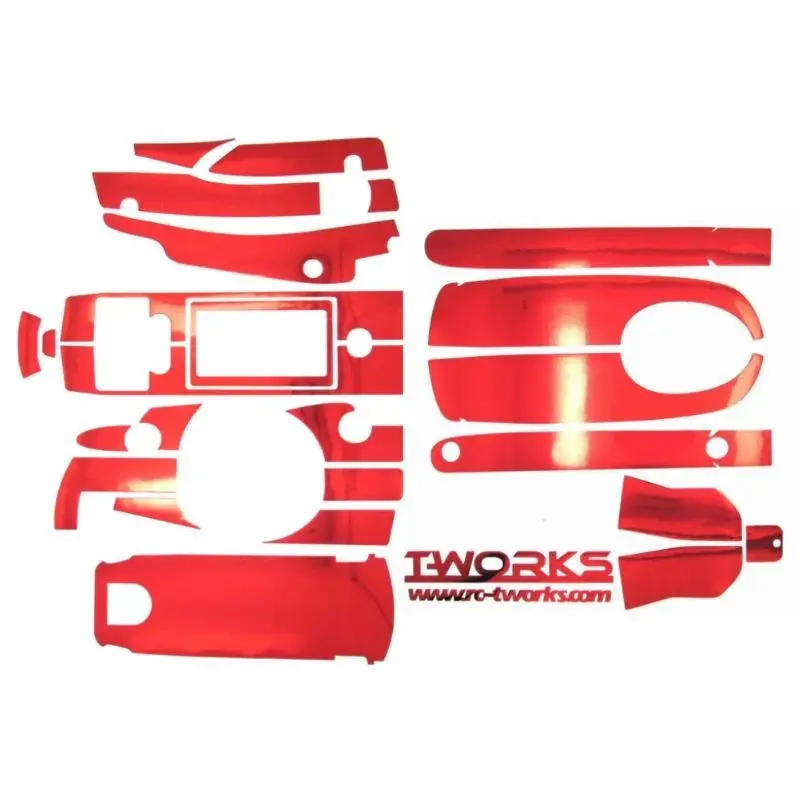 Original T Works TS-009M Metal Chrome Radio Skin Sticker (For Futaba 4PL/4PLS) 4 Colors Rc Tool