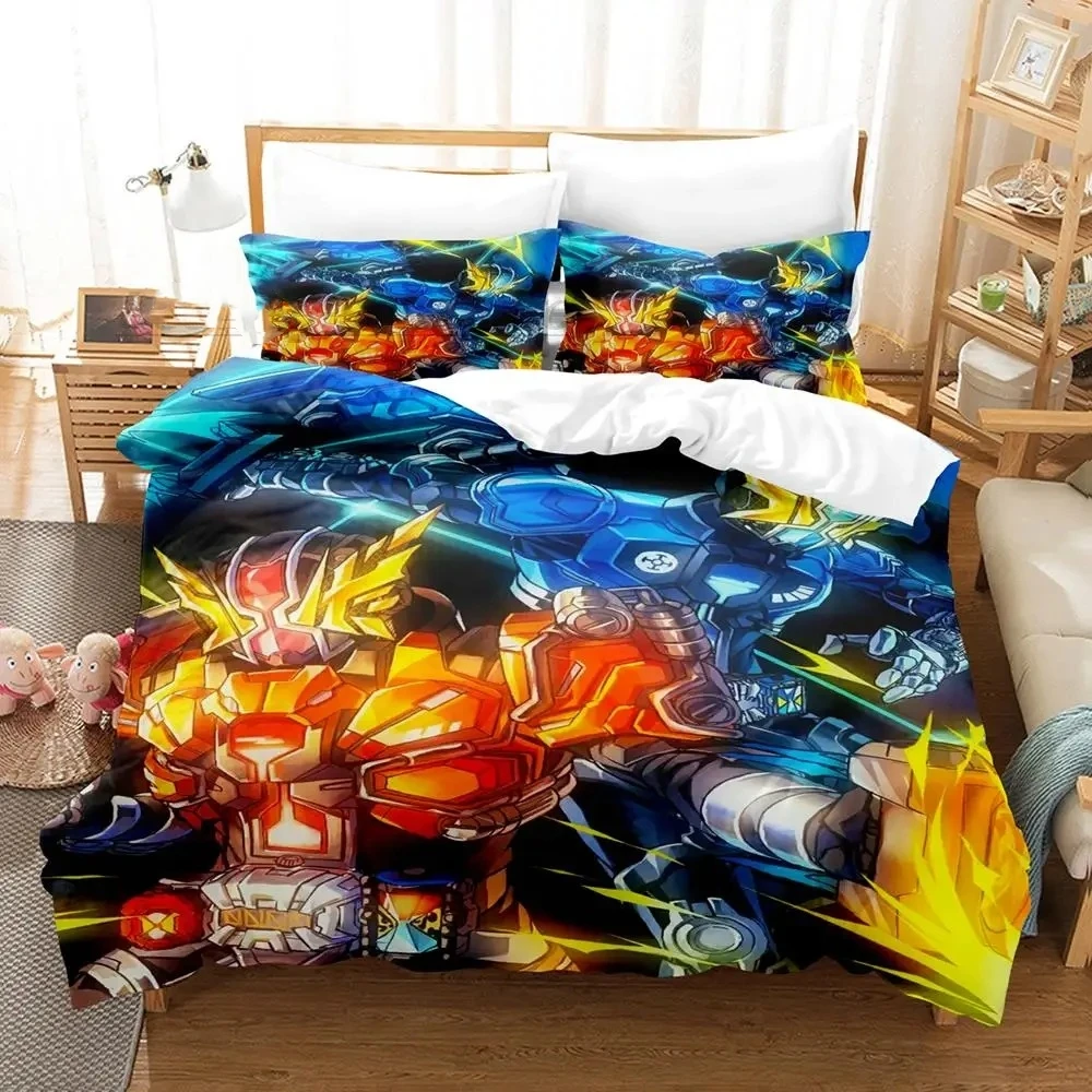 

Kamen Rider Zero-One Bedding Set Single Twin Full Queen King Size Bed Set Aldult Kid Bedroom Duvetcover Sets 3D Print Anime