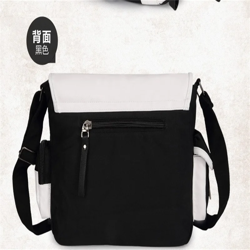 Genshin Impact Print Canvas Shoulder Bags Satchelbag Teenarges Schoolbag Mens Adjustable Strap Messengerbag Crossbody Haversack