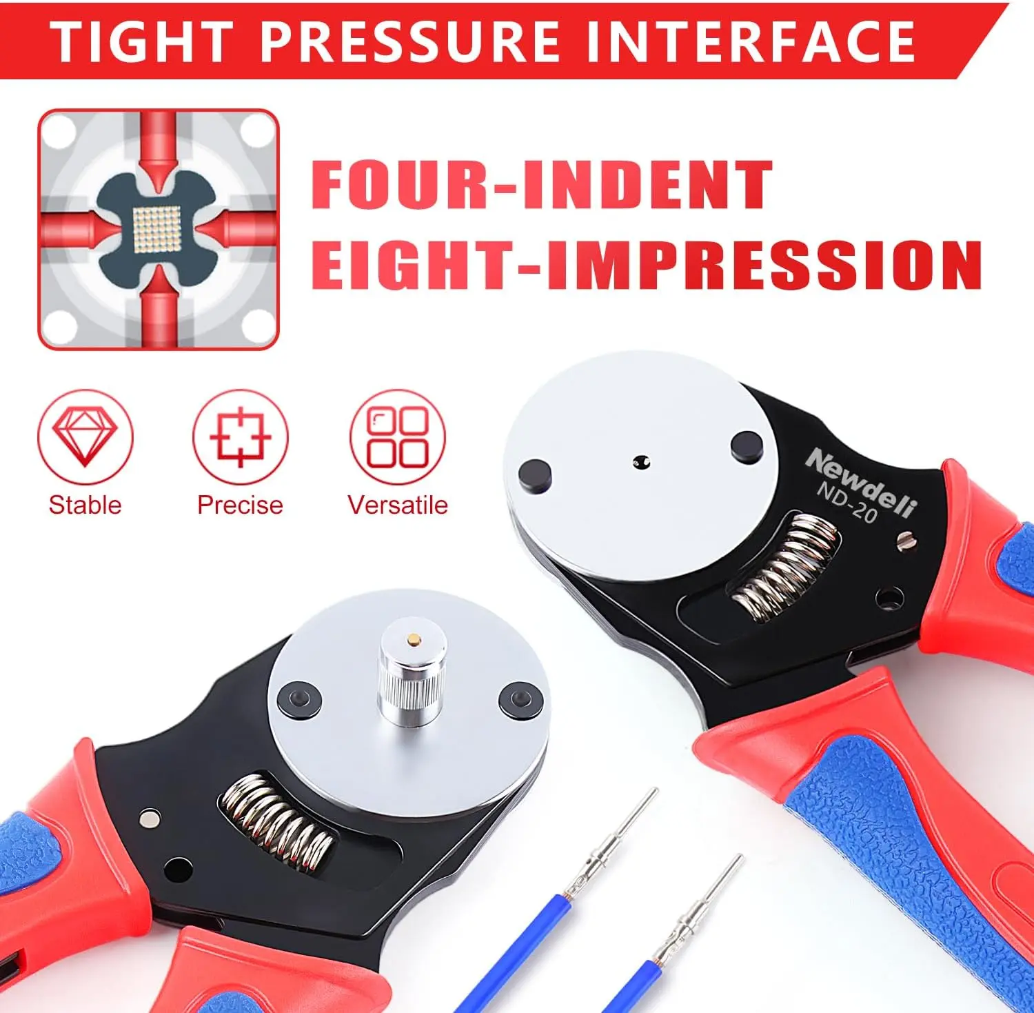 12-Piece Deutsch Crimp Tool Kit for Automotive Connectors, Includes Closed & Open Barrel Crimpers and Pin Removal Tools