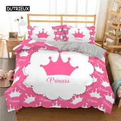Lovely Pink Bedding Set Duvet Cover 140X200 For Girl Bedroom Quilt Cover Pillowcase Duvet Cover Bed Single Double Size(No Sheet)