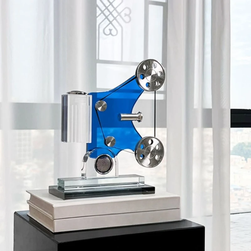 

Modern retro crystal movie projector model ornament studio model room creative decoration desktop phonograph ornament