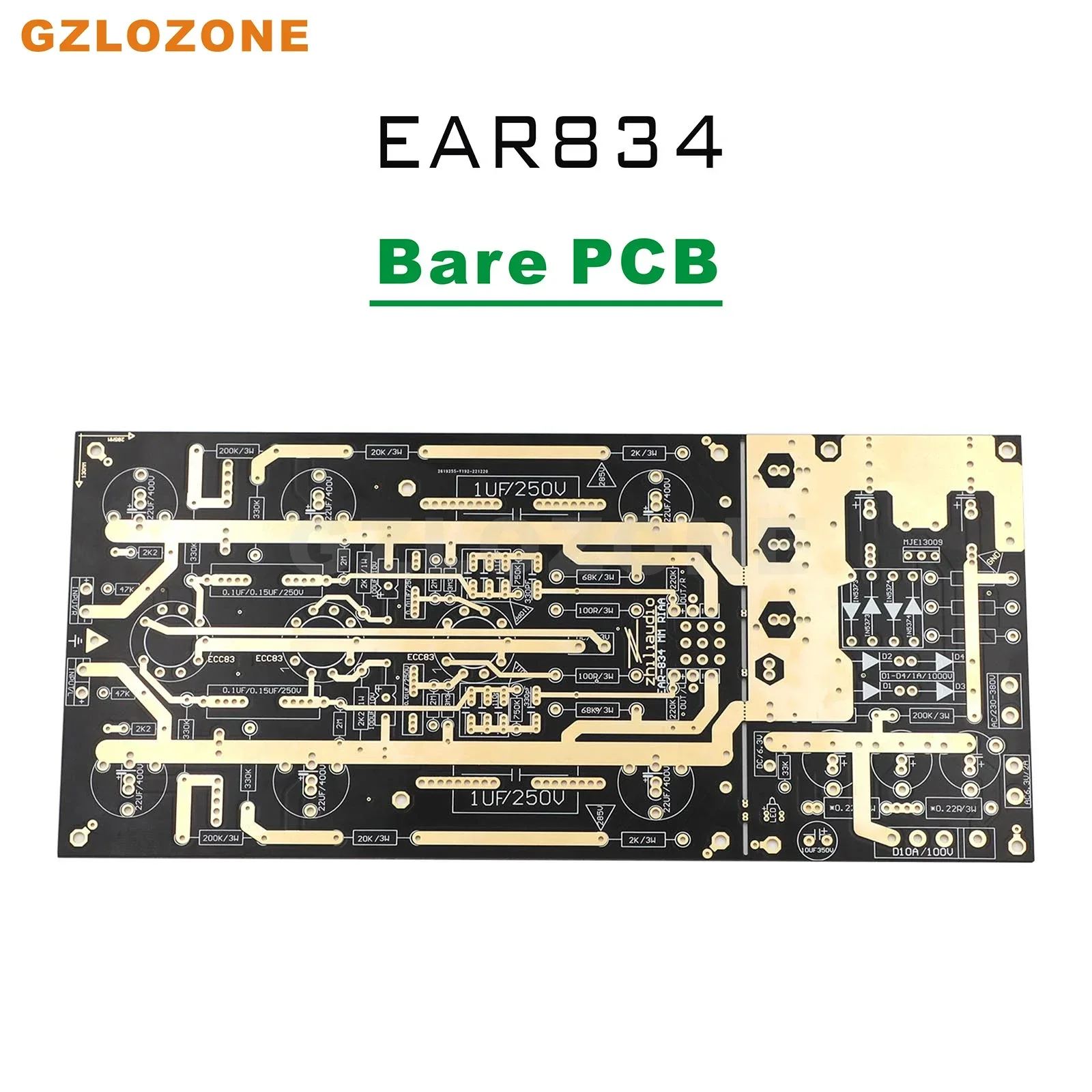 HIFI MM RIAA tocadiscos EAR834 tubo Phono amplificador Bare PCB