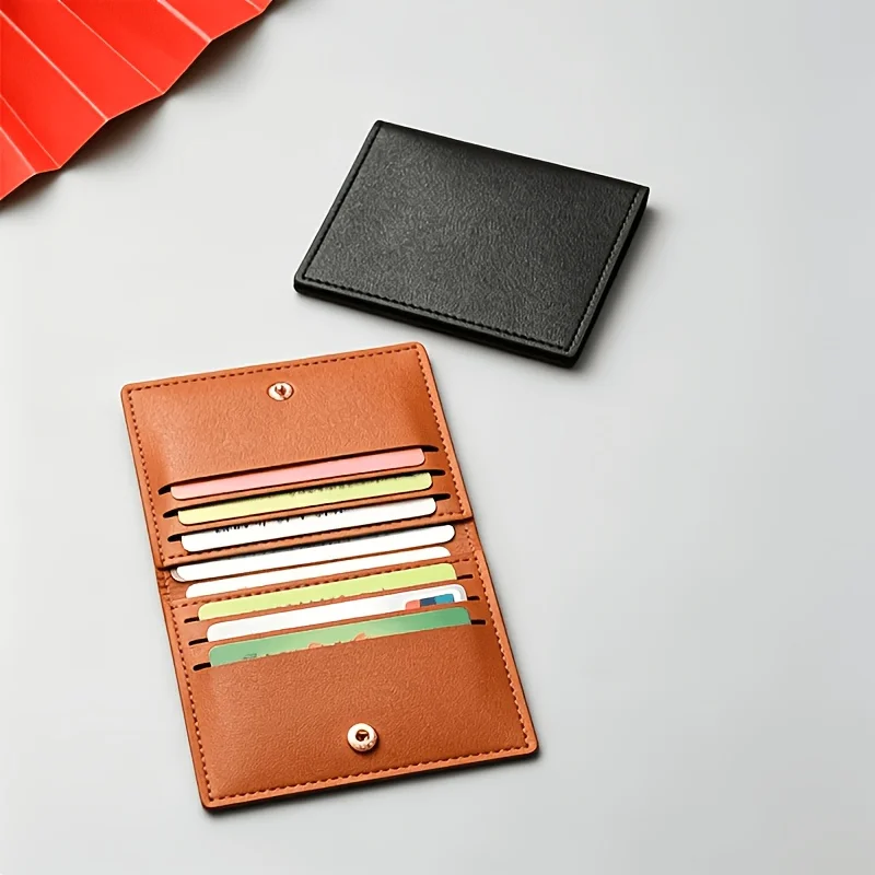 Minimalist Ultra-Thin Card Wallet for Men And Women, Portable Mini ID Card Holder, Multifunctional Driver'S License Card Clip