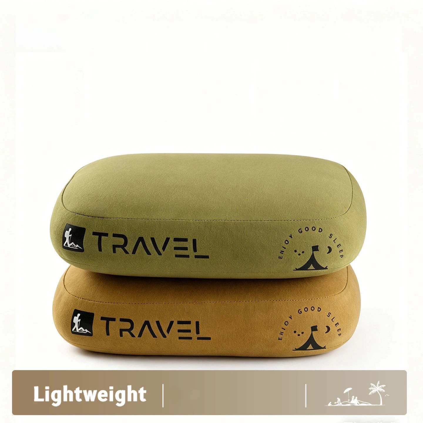 

Ультралегкая походная подушка из пены с эффектом памяти, дорожная подушка для кемпинга с съемным чехлом для поддержки шеи и поясницы, для походов и активного отдыха на природе