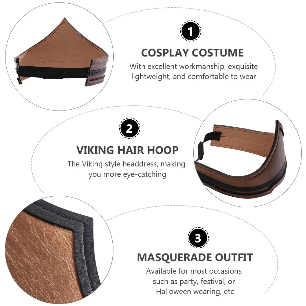 

Viking Headb Medieval Hair Hoop Artificial Halloween Costumes Cosplay Masquerade Party Armb Viking Style Exquisite