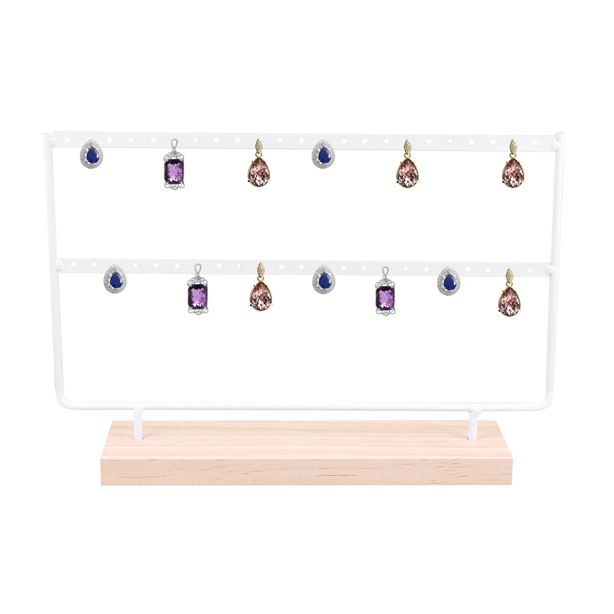 

Earrings Display Display Necklace Holder White Bedroom Space Jewelry Storage Rack Resin DIY nament Home Decor
