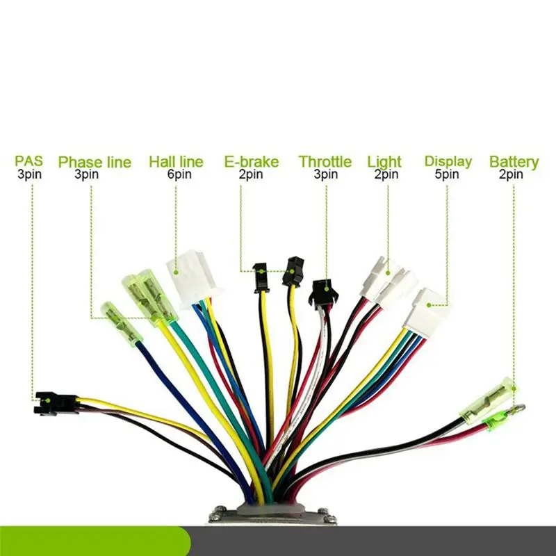 Oct.257 17A طقم التحكم ثلاثي الوضع 36 فولت 48 فولت 350 وات لمجموعة تحويل محرك الدراجة الكهربائية مع مقياس عرض UKC3