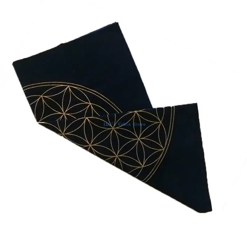 

XXFC Astrology Card Pad Game Tarot Card Tablecloth Flower of Life Altar Cloth