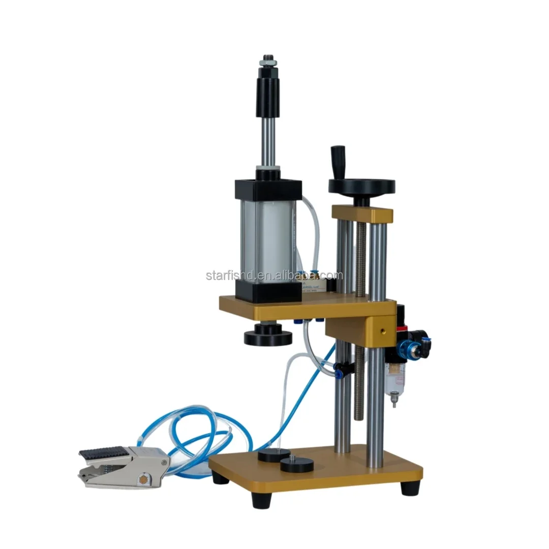 Semi-automatic Capping Machine Perfume Spray Nozzle Press Sealer Wine Glass Bottle Aluminum Ring Cap Crimping Capping Equipment