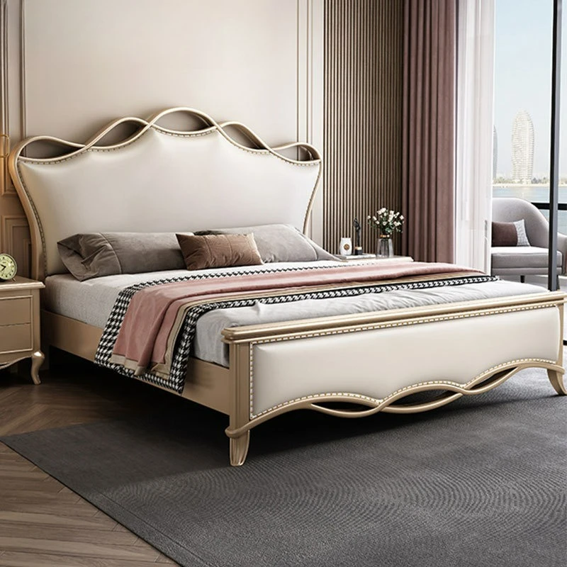 

Compact Versatile Customizable American light luxury solid wood bed