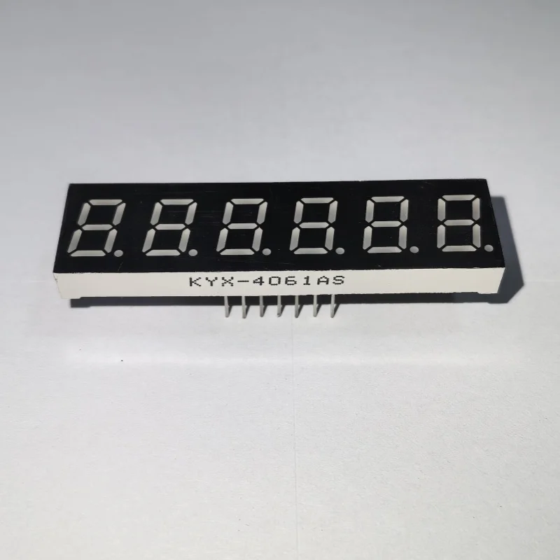 10Pcs 0.4Inch 6Bit Bright Red Light Digital Module KYX-4061AS/BS High Quality LED Digitron Common Cathode Anode Digital Tube ﻿