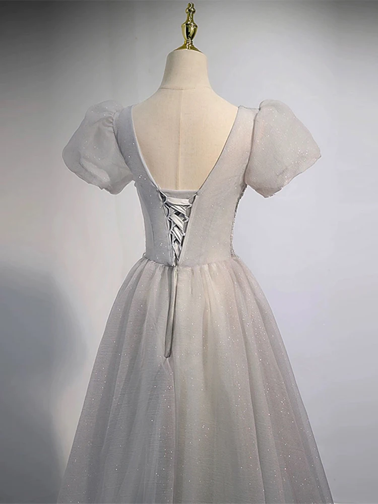 ชุดราตรีเอลี บับเบิ้ล สเว สำหรับพิธีกรงานวันเกิด งานฉลองครบรอบ งานแสดง ชุดคอสตูมหวาน สไตล์สลิม เอวกลาง กระโปรงยาว หรือ สเว