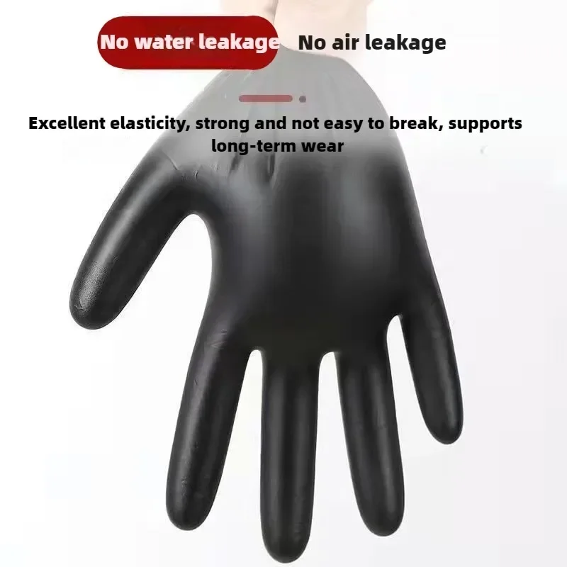 Disposable Nitrile Waterproof Gloves Dish Washing Kitchen Household Gloves Dog Wash Cleaning Glove for Food Working Latex Gloves image 6