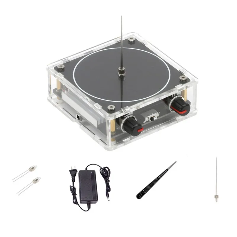 Coil Music Box, Touchable Artificial Lightning Generator with Audio Input, Science Experiment Desktop Toy