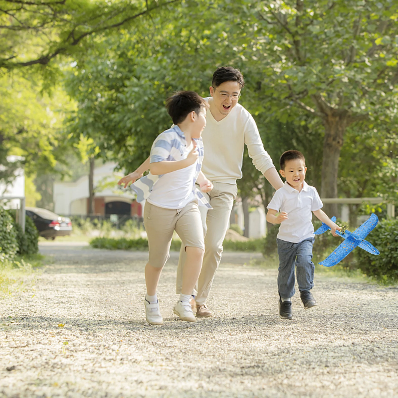 1 pz lancio a mano assemblato aereo volante durevole materiale sicuro genitore-figlio all'aperto aliante volante aereo elettrico per bambini divertimento